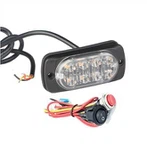 8LED 3W Waterproof Amber Led Strobe Light