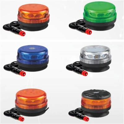 12-24VDC Universal Magnetic Amber Emergency Rotation Din Base Signal LED Strobe Beacon Light For Cars Trucks New Condition price