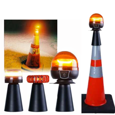 Road Cone Topper Recharged Warning Traffic Commander Light